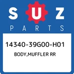 Suzuki Oem Part 14340-39G00-H01 Muffler, Rr. Fixed Price $805.49.
