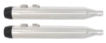 Power House Chrome 4.5 Slip-on Mufflers Black Tear Drop Tip Harley Dresser 85-16. Fixed Price $239.95.