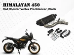 For Royal Enfield Himalayan 450 Red Rooster Vertex Pro Exhaust Silencer Black. Fixed Price $244.80.