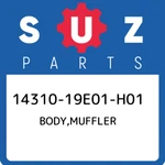 14310-19E01-H01 Suzuki Body,muffler 1431019E01H01, New Genuine Oem Part. Fixed Price $1227.88.