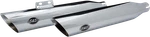S&s Chrome Slash Cut Slip-on Exhaust Mufflers 2018-2022 Harley Softail Flfb. Fixed Price $1170.35.