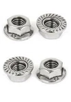 Zinc Serrated Exhaust Flange Nuts For Most Harley's. Fixed Price $7.99.