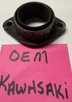 1975 1976 Kawasaki Exhaust Muffler Cylinder Joint Oem Trials Vtg. Fixed Price $19.50.