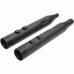 Drag Specialties Black 4" Slip-on Muffler End Caps 2017-19 Harley Touring. Fixed Price $529.60.