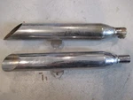 Cobra Chrome Slip-on Slashcut Mufflers Fits: Yamaha 2000-2005 V-star 1100 2167SC. Fixed Price $199.99.