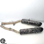 12-14 Kawasaki Concours ZX14 Two Brothers Carbon Fiber Slip Exhaust K11. Fixed Price $240.00.