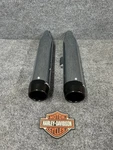 Rinehart Racing Harley 2018+ Softail 3.5" Chrome Slip Ons/black Caps 500-1216. Fixed Price $800.00.