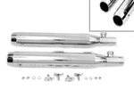 Chrome Slip Muffler Set With Tips Fits Harley Davidson 30-1281. Fixed Price $179.90.