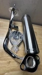 Mmg Exhaust Muffler GY6 50CC-100CC 4-STROKE Full Crome Finish, Brand New. Fixed Price $94.99.