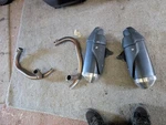 Triumph Speed Triple 1050 Exhaust Silencers & Downpipes 2011-2015. Fixed Price $61.00.