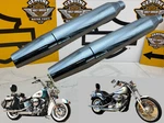 Oem Harley 07-17 Softail Heritage Custom Standard Exhaust Mufflers /heat Shields. Fixed Price $89.95.