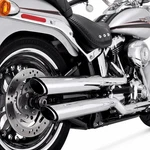 Vance & Hines Pcx Twin Slash Dual Slip-on Mufflers Chrome Harley Davidson Fatboy. Fixed Price $749.99.