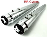 Chrome Dna Megaphone Slip Ons Mufflers Exhaust Harley Touring 95-16 Road King. Fixed Price $169.00.
