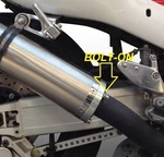 Gpr Inox Tondo Bolt-on Muffler Exhaust For Hyosung Comet 250 Gt/r 2001-2014. Fixed Price $571.99.