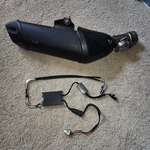 06-15 Yamaha Exhaust Pipe Muffler + Ex-up Valve System Oem FZ1000 Fazer FZ-1. Fixed Price $199.00.