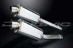 Delkevic 9" Stainless Steel Oval Mufflers Slip Honda CB1100 X11 1996-2003. Fixed Price $395.99.