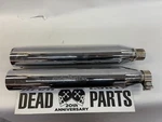 Harley Dyna Blunt Cut Screamin Eagle Slip-on Exhaust Mufflers Pipes 80168-97. Fixed Price $70.30.