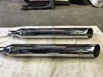 2014 Harley-davidson Soft Tail Very Nice Slash Slip-on Mufflers Rush #15301-225. Fixed Price $69.95.