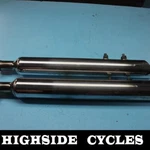 1250 08 Harley-davidson Road King Chrome Exhaust Pipe Muffler Slash Cut. Fixed Price $100.00.