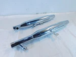 2000-2005 Harley Davidson Softail Fat Boy & Deuce Chrome Exhaust Pipe Mufflers. Fixed Price $67.99.