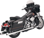Bassani Megaphone Slip-on Mufflers Chrome/polished Tapered 4" Od Harley FLH-517. Fixed Price $703.95.