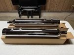Kerker Slip-on Mufflers 4" Harley Touring #027-7825 Street Road Glide Uiltra. Fixed Price $399.00.