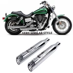 Deep Tone,classic Style 3.0" Chrome Slip-on Exhaust For Harley Dyna 2006 2017'. Fixed Price $199.99.