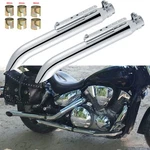 2PCS 1.5"-2.0" Slip-on Exhaust Muffler Pipe For Honda VTX1300 VTX1800 Cruiser. Fixed Price $109.33.