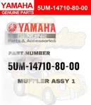 Yamaha Genuine Parts Muffler Assy 5UM-14710-80-00 For WR250F. Fixed Price $755.66.