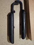 2017 - 2022 Triumph Black Silencers Oem From 2020 Bonneville Bobber. Fixed Price $200.00.