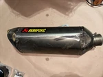 Akrapovic Muffler For Ducati Aprilia Damaged. Fixed Price $59.00.