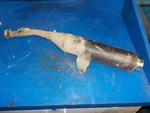 Yamaha TTR230 2007 Exhaust Pipe Muffler Good Used Solid 1C6-E4711-10-00 See Info. Fixed Price $199.00.