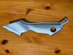 Moto Guzzi Left Hand Side Panel - Silver Part# GU05570430. Fixed Price $85.98.