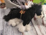 Disney Angus The Horse Black White Brave Merida Saddle Movie Plush 15" Toy Lovey. Fixed Price $8.00.