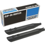 Drag Specialties 4" Slashdown Slip-on Mufflers 2017 Harley Touring Black. Fixed Price $363.95.