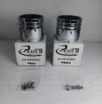 Rush Racing For Harley Davidson Set Of Chrome Exhaust End Caps Tips 4002. Fixed Price $83.69.