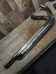 Harley Shovelhead Custom Chopper Staggered Paughco Style Copy Pipes. Fixed Price $94.99.