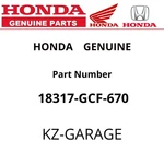 Honda Genuine Arrester, Spark 18317-GCF-670 New. Fixed Price $81.84.