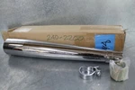 New Helix Universal Muffler 240-2200 Chrome Custom Exhaust Pipe. Fixed Price $89.95.