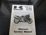 1990 Kawasaki ZX-6 ZZ-R600 Ninja Service Shop Repair Manual 99924-1128-01. Fixed Price $18.00.