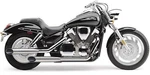 Cobra Slip-on Slashcut Mufflers Chrome Fits Honda VTX1300C 2004-2009. Fixed Price $483.63.