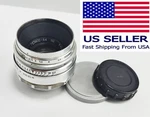Helios 44 Lens F/2 M39 Red P Silver 13 Blades 1958 Very Rare The Ussr. Fixed Price $750.00.