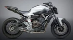 Yoshimura Yamaha FZ/MT-07 XSR700 Race R-77 Full Exhaust Carbon Fiber Muffler. Fixed Price $999.00.