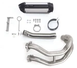 2012 - 2016 Kawasaki Ninja 650 SR1 Full System Exhaust Tbr New Black Aluminum. Fixed Price $829.99.