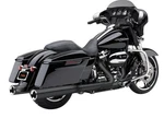 Cobra 17-26 Harley Touring M8 4.5" Powrflo Round Slip-ons Black Exhaust Mufflers. Fixed Price $475.00.
