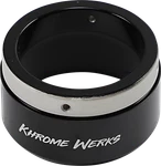 Khrome Werks 4-1/2" Klassic Tip Left Black Powdercoat 200658P. Fixed Price $133.95.