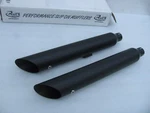 New Black Rush Mufflers Slip 26411-200 Harley Davidson Softail. Fixed Price $299.00.