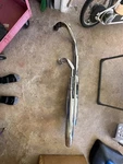 Part #: Yamaha 5YS1 Cobra Exhaust System Chrome Motorcycle Pipes. Fixed Price $330.00.