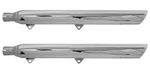 Bassani 3" Chrome Slash-cut Slip-on Mufflers For True-dual Head Pipes (31117B). Fixed Price $452.28.