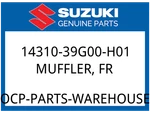 Suzuki Oem Part 14310-39G00-H01 Muffler, Fr. Fixed Price $948.70.